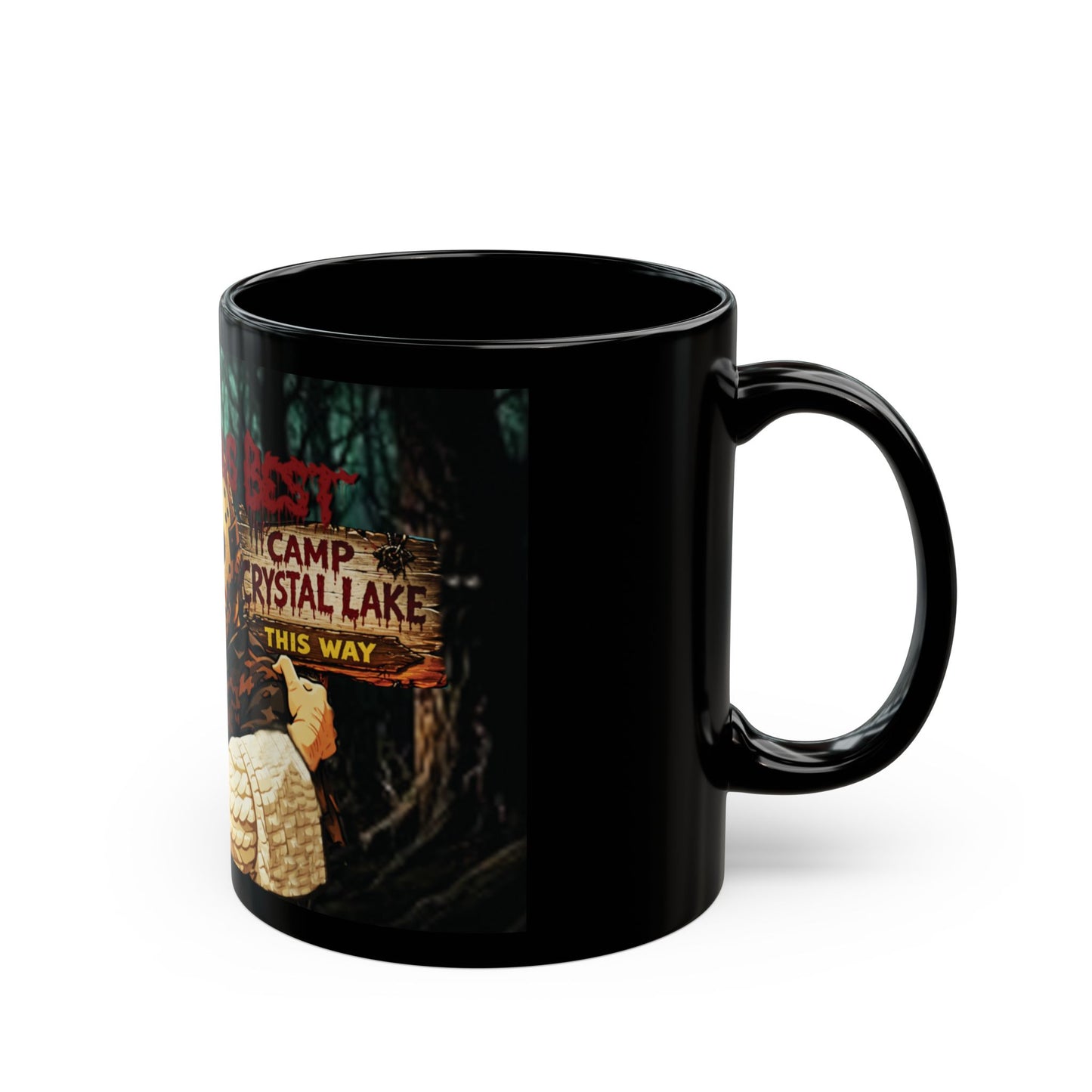 Friday 13 Mothers Day Horror mug —  Classic Killer Mom  (Black 11oz)
