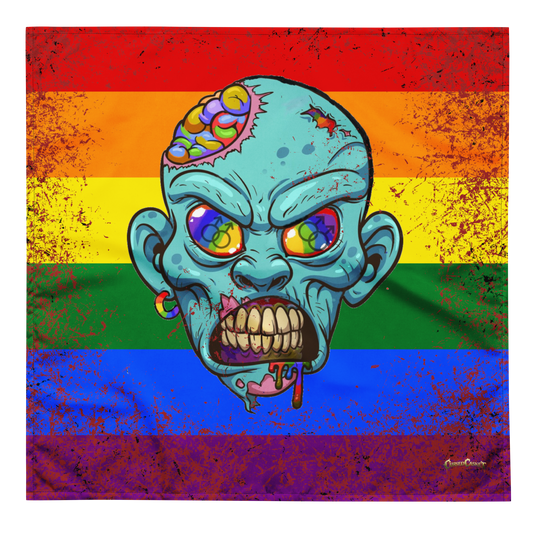 Gay Pride Zombie Bandana LGBTQ