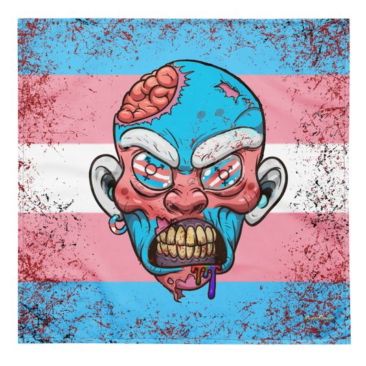 Trans Pride Zombie bandana LGBTQ