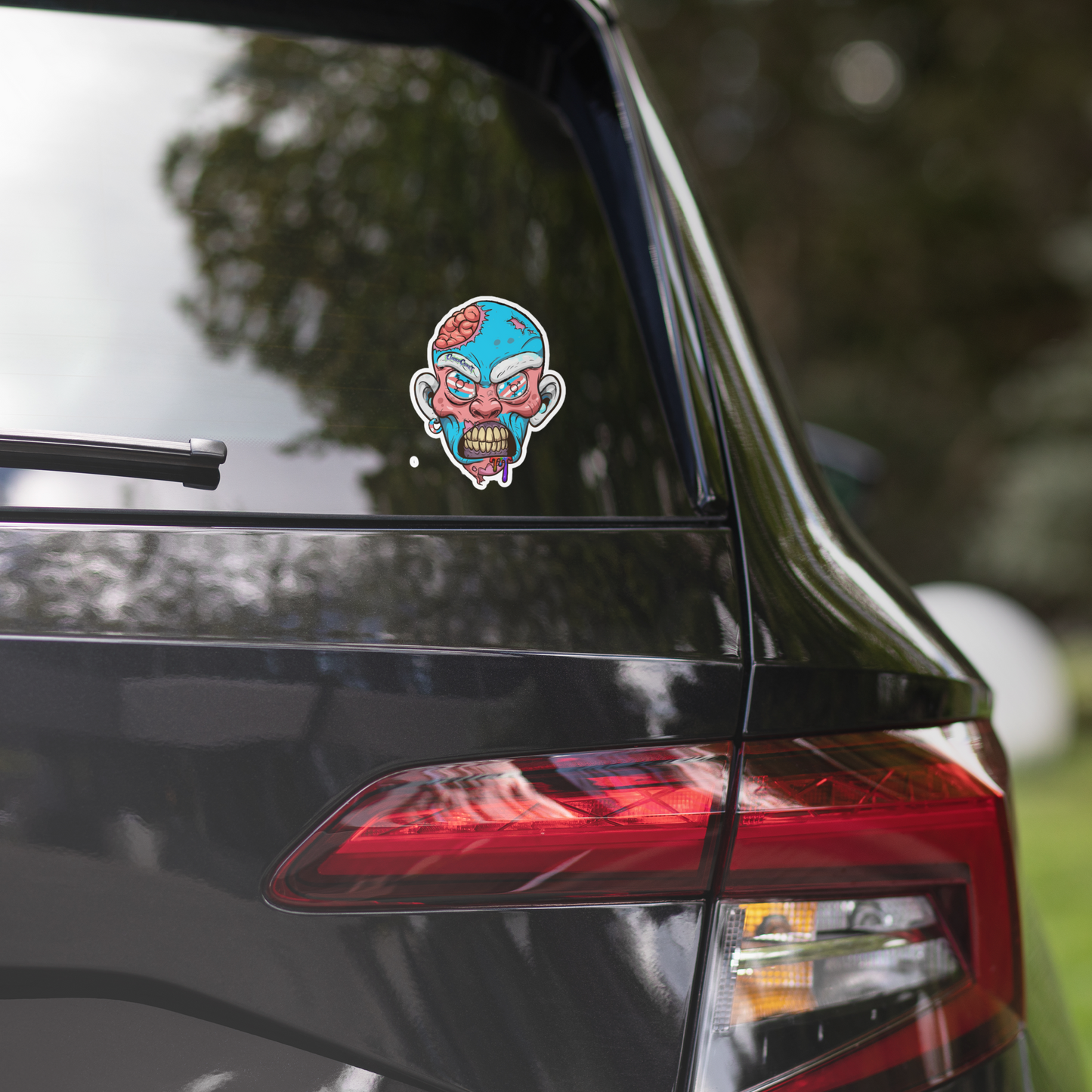 Trans Pride Large Zombie Sticker Bubble Free LGBTQ