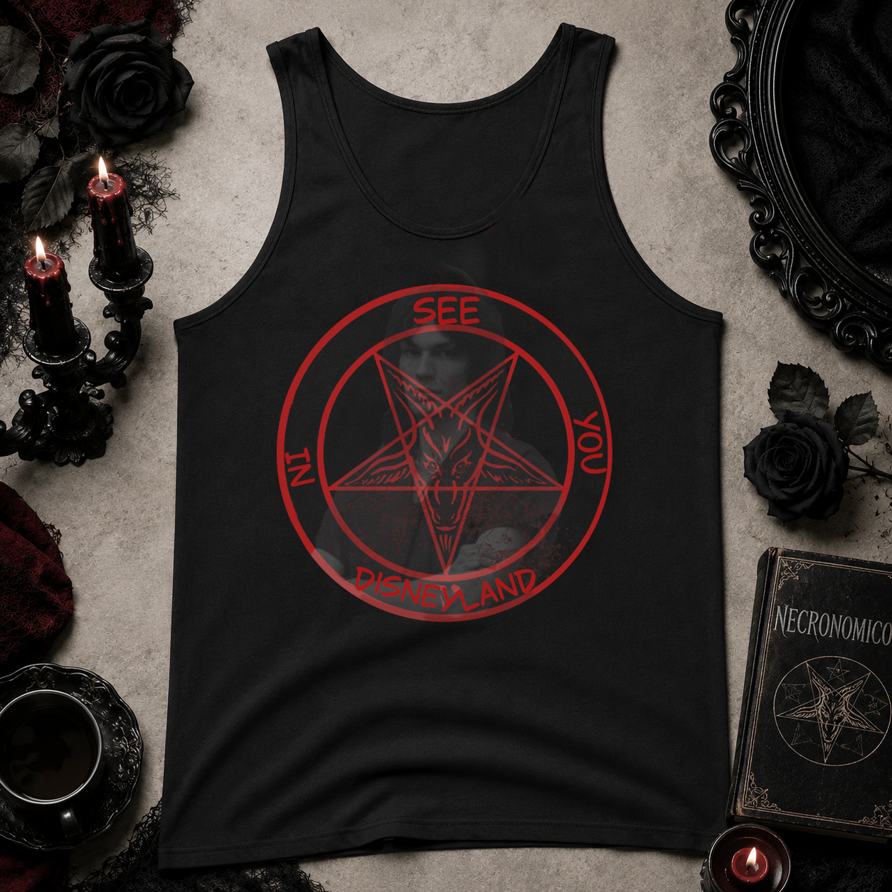Men's Nightstalker | Richard Ramirez Sigil | muscle Tank Top